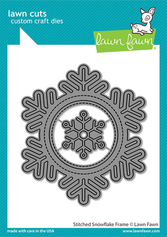 stitched snowflake frame