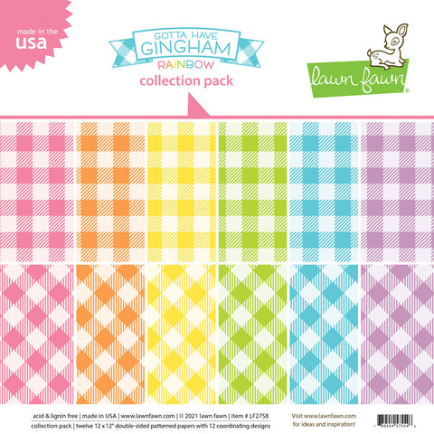 gotta have gingham rainbow collection pack
