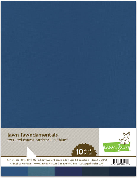 textured canvas cardstock - blue