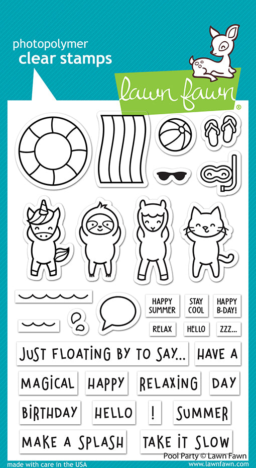 pool party | Lawn Fawn