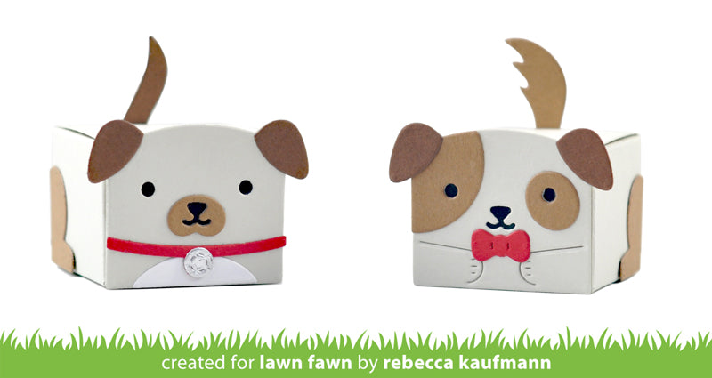 tiny gift box dog add-on