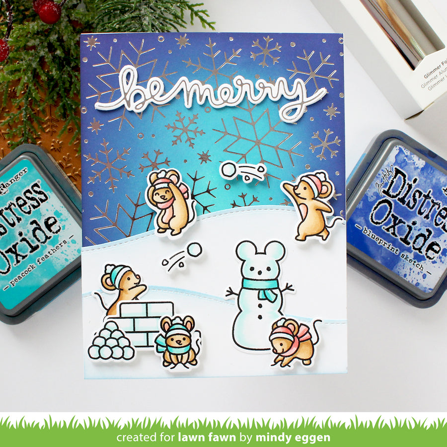 snowball fight – Lawn Fawn