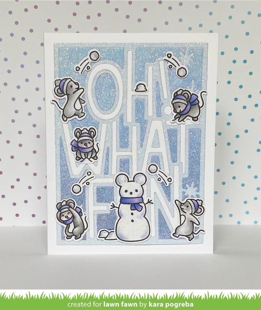 snowball fight – Lawn Fawn