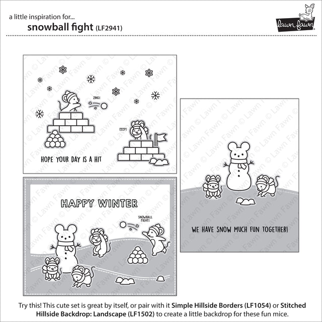 snowball fight – Lawn Fawn
