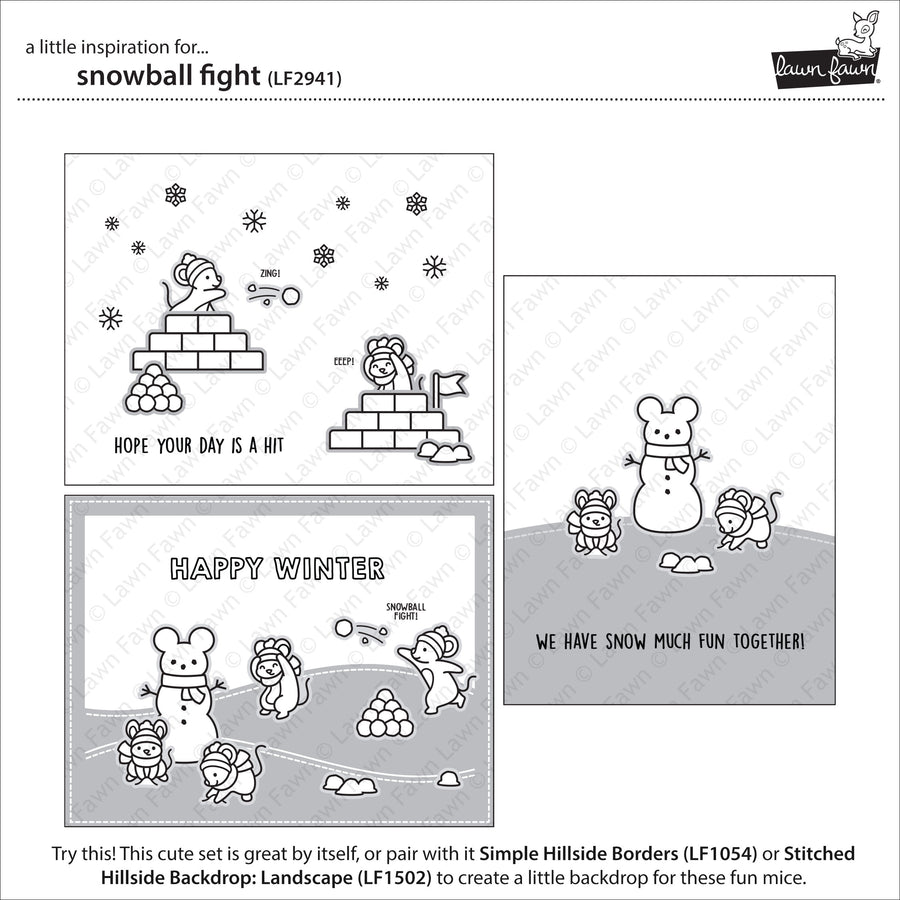 snowball fight – Lawn Fawn
