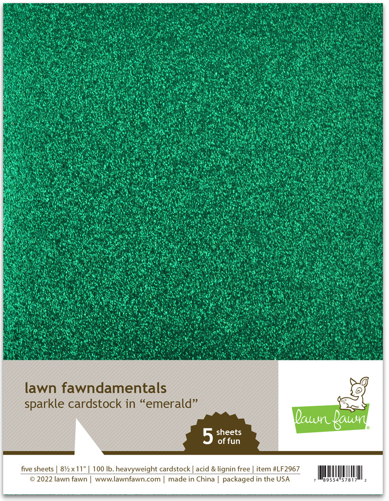 sparkle cardstock - emerald