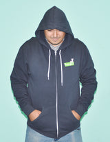 lawn fawn zip-up hoodie - XL