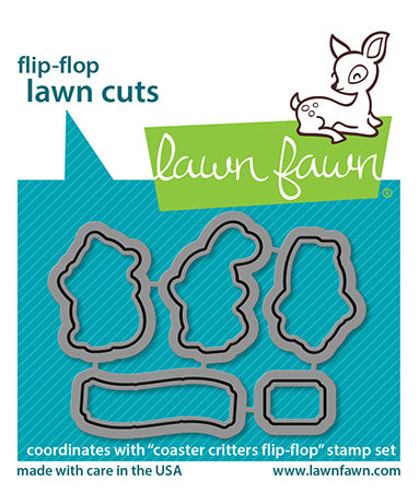 coaster critters flip-flop - lawn cuts