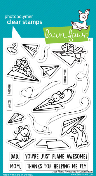 Lawn Fawn Clear Stamps - Plane & Simple