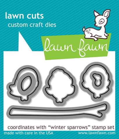 winter sparrows - lawn cuts