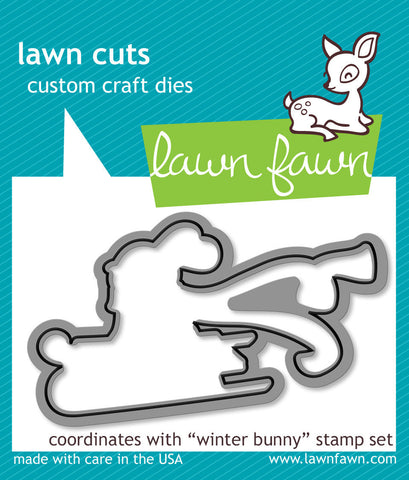 winter bunny - lawn cuts