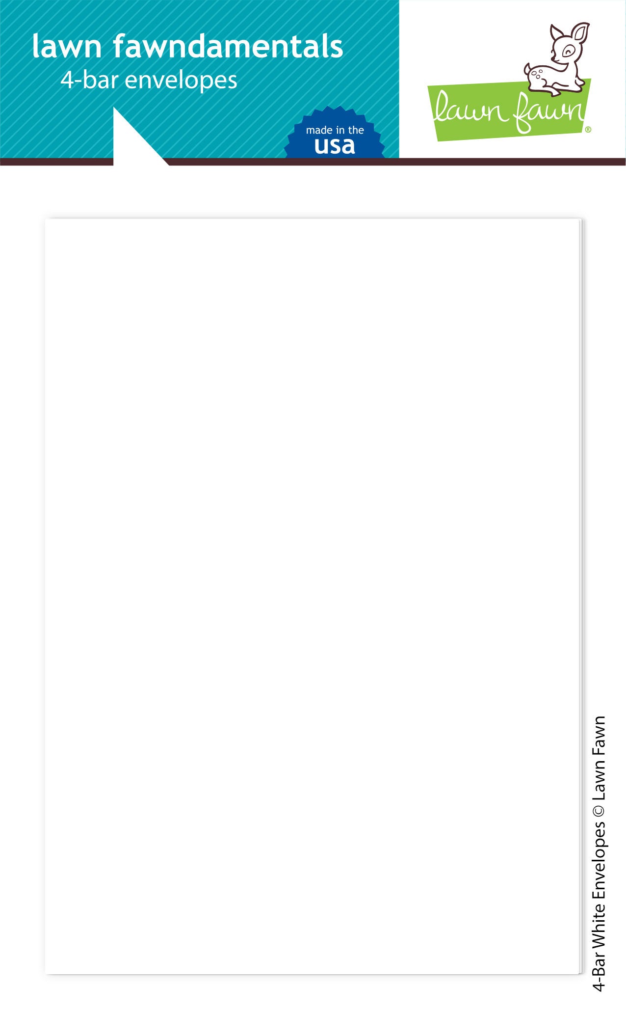 4-bar white envelopes