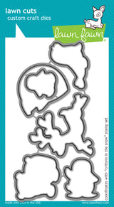 critters in the snow lawn cuts