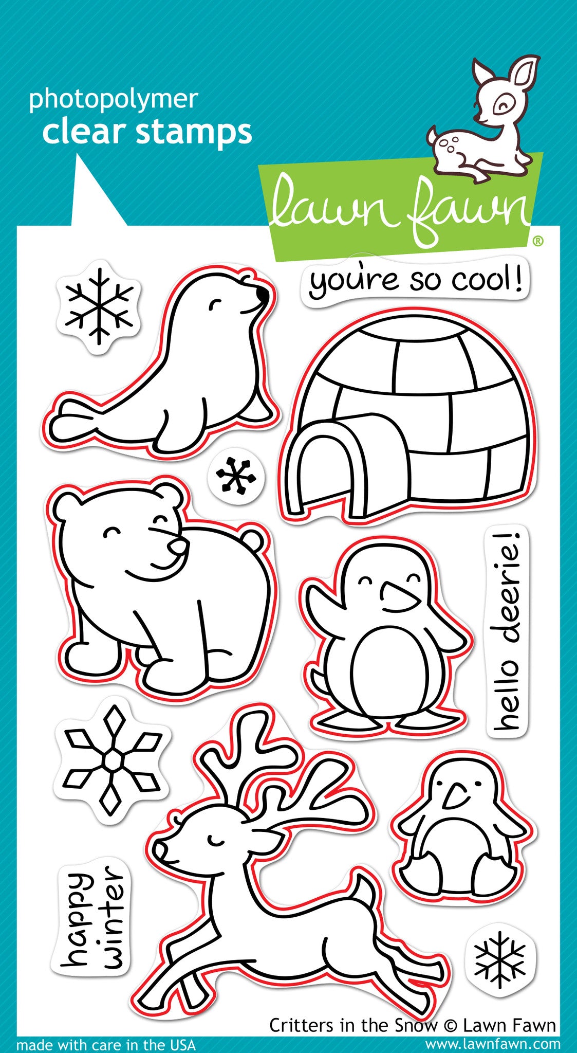 critters in the snow lawn cuts