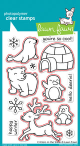 critters in the snow lawn cuts