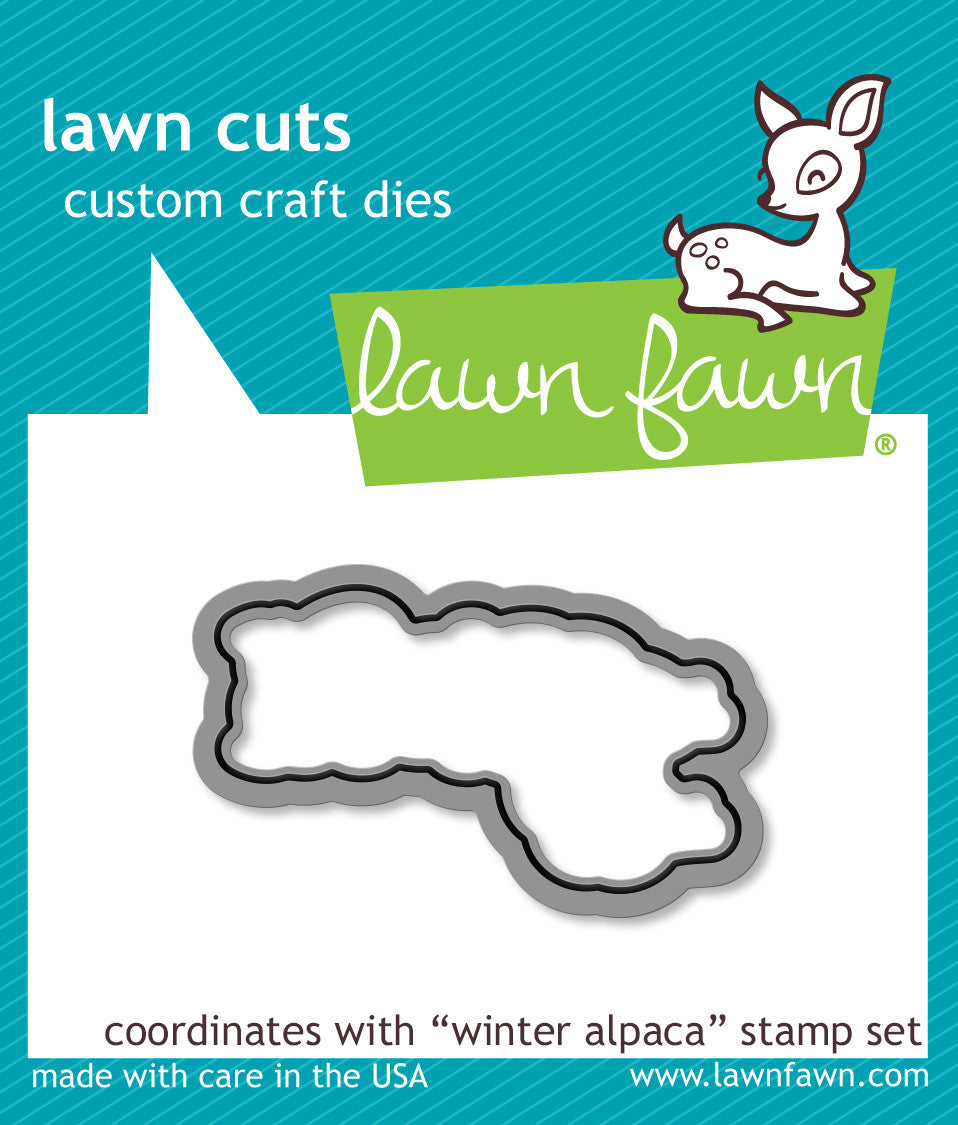 winter alpaca - lawn cuts
