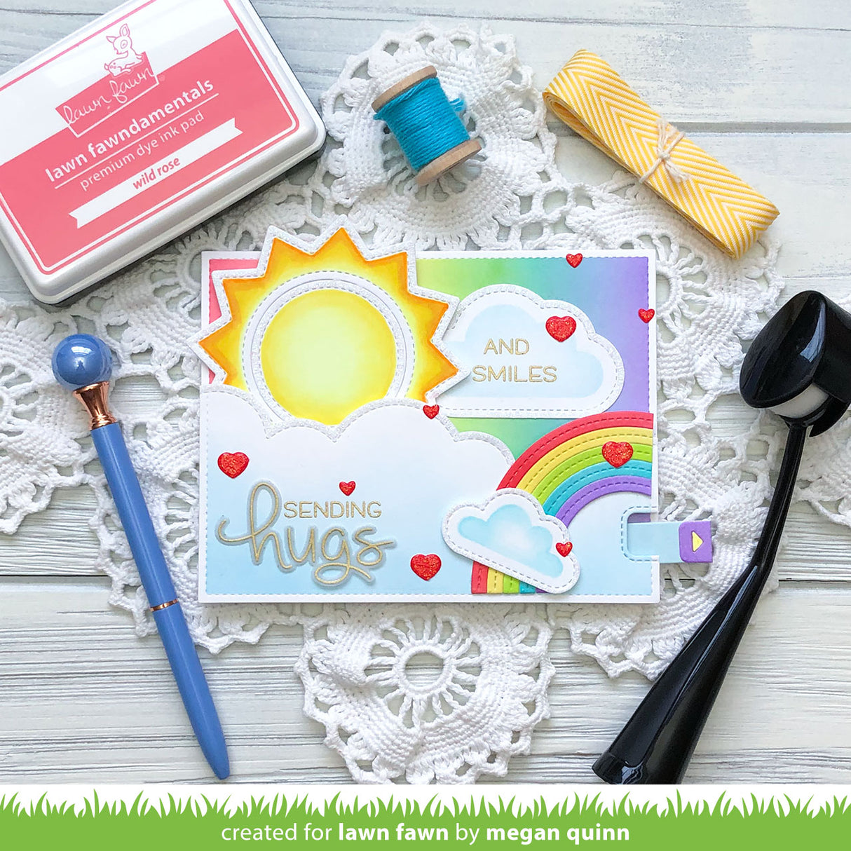 outside in stitched sun