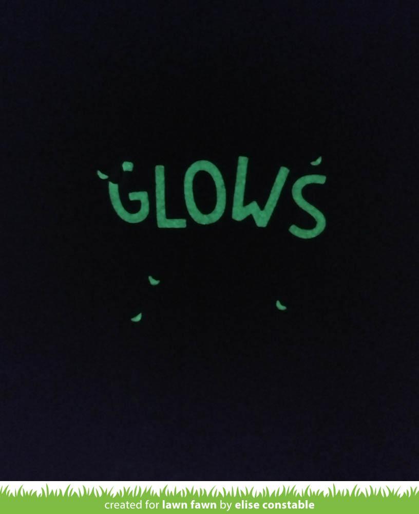 glow-in-the-dark embossing powder