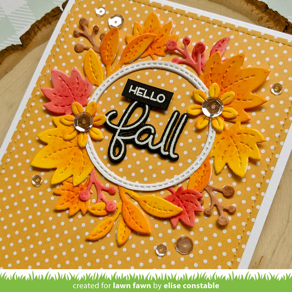 scripty autumn sentiments | Lawn Fawn