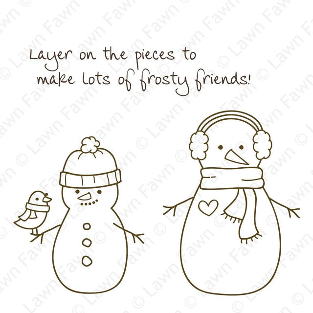 making frosty friends – Lawn Fawn
