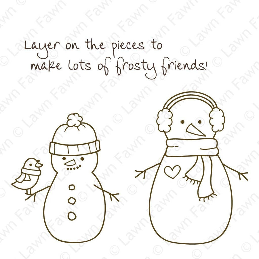 making frosty friends – Lawn Fawn