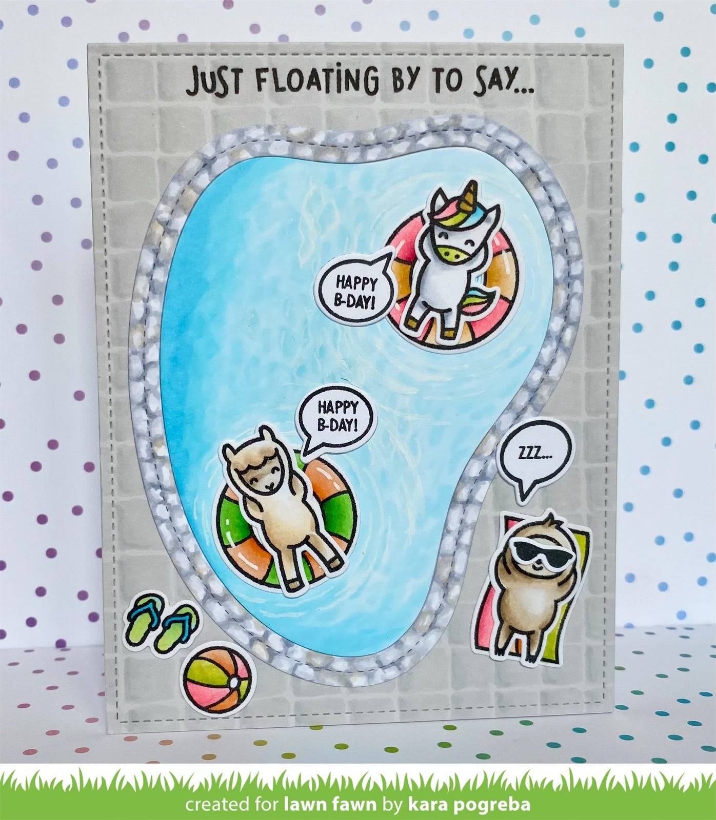 pool party | Lawn Fawn
