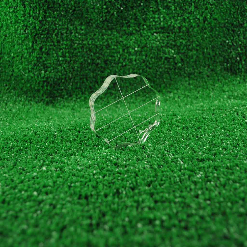 2.5" round grip block with grid