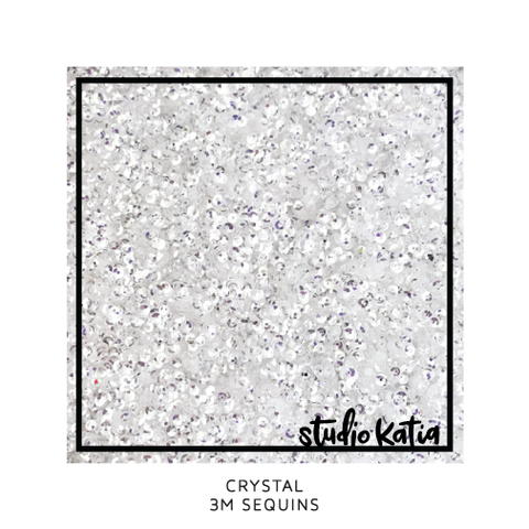 studio katia - crystal clear 3mm sequins