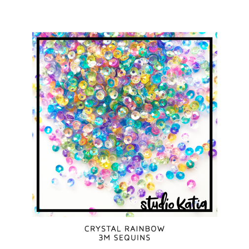 studio katia - crystal rainbow 3mm sequins