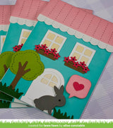 scalloped treat box spring house add-on