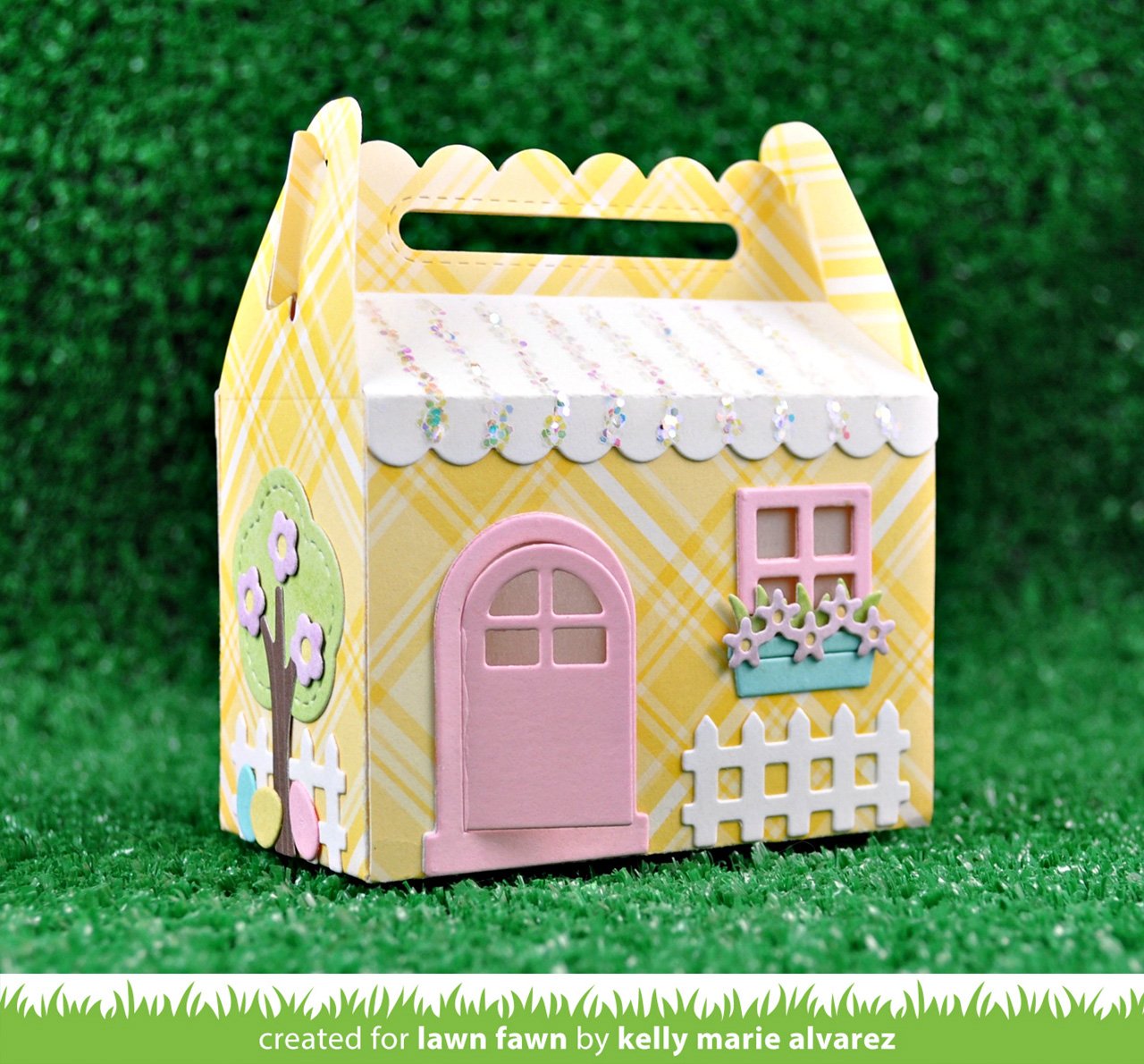 scalloped treat box spring house add-on