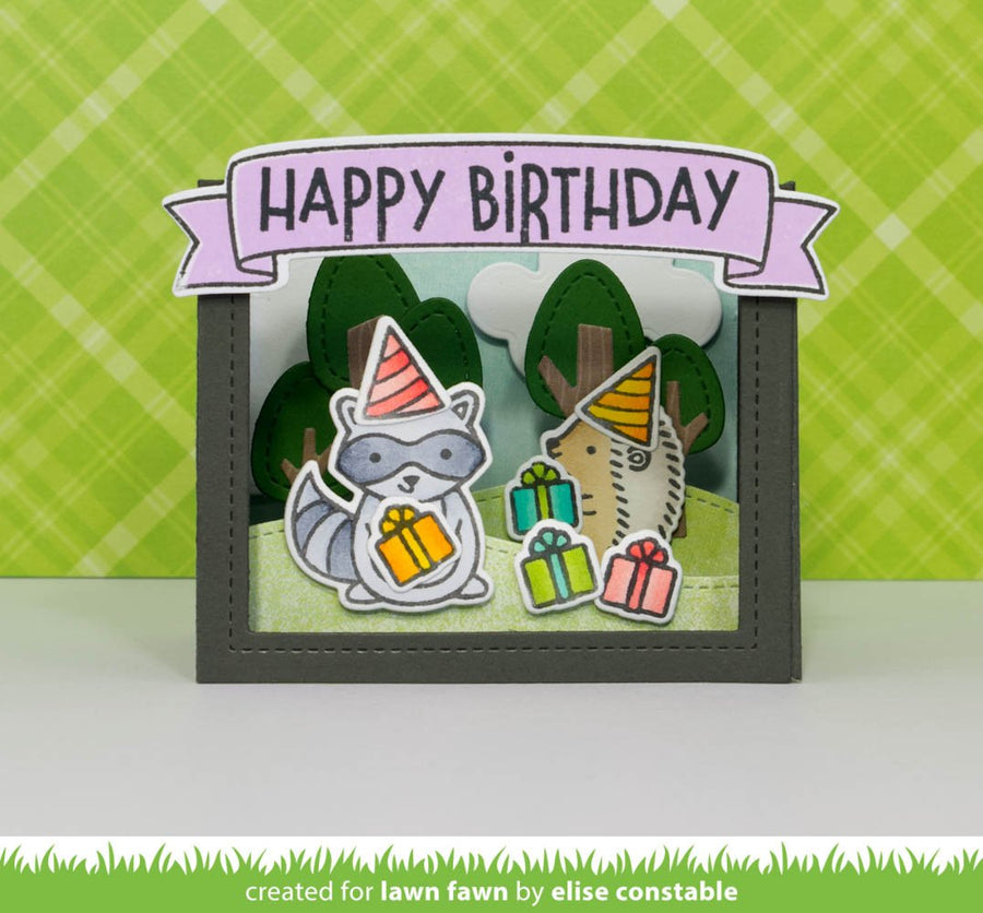 shadow box card – Lawn Fawn