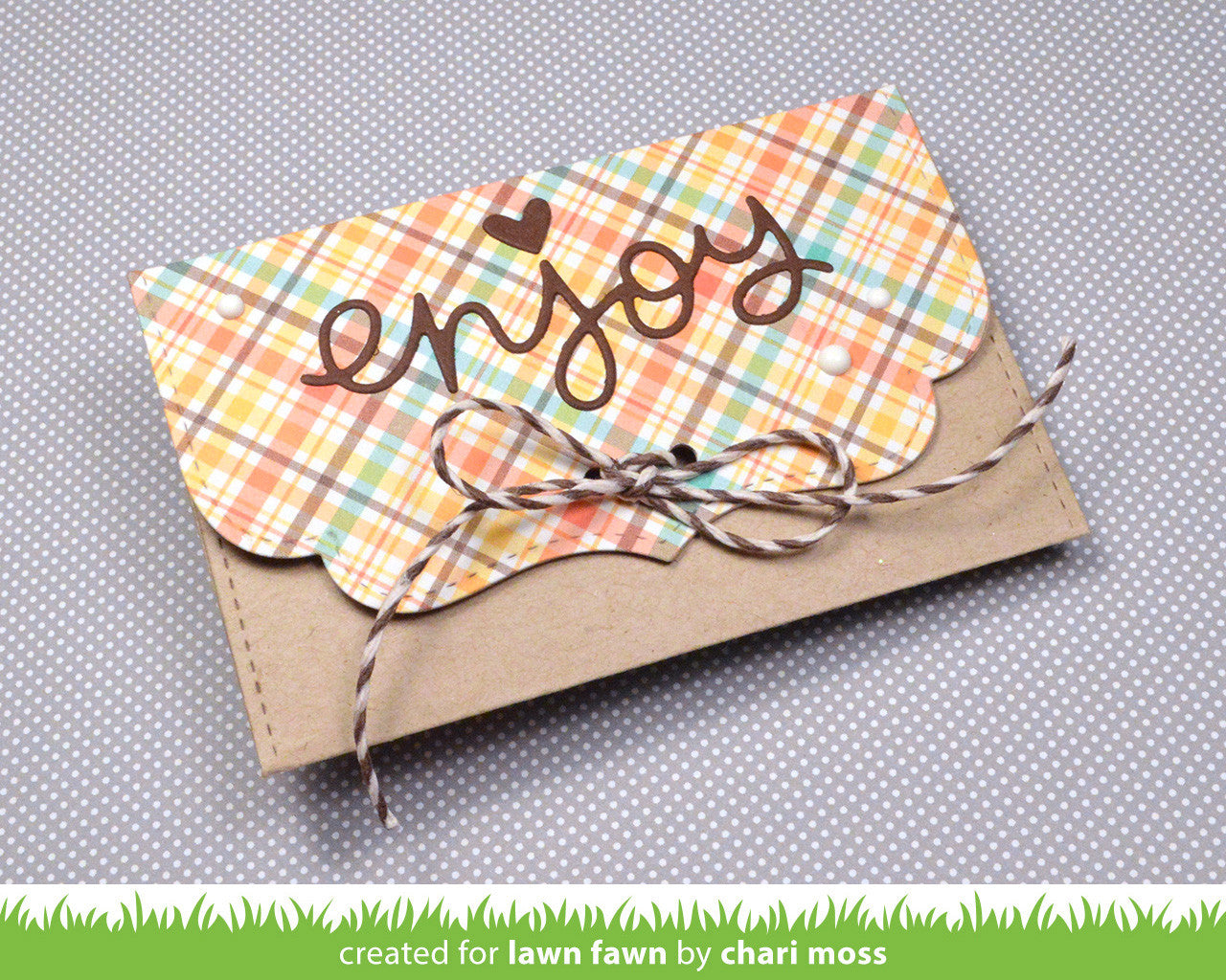 small stitched envelope