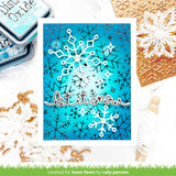 snowflake background hot foil plate