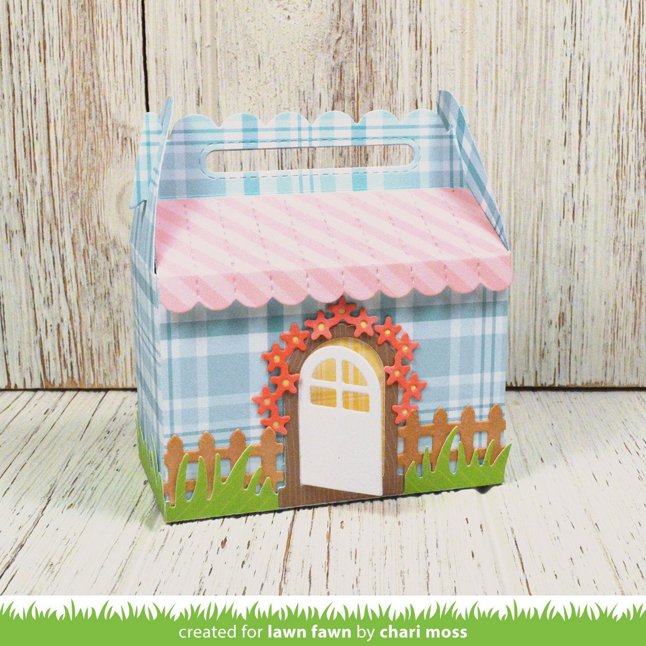 scalloped treat box spring house add-on