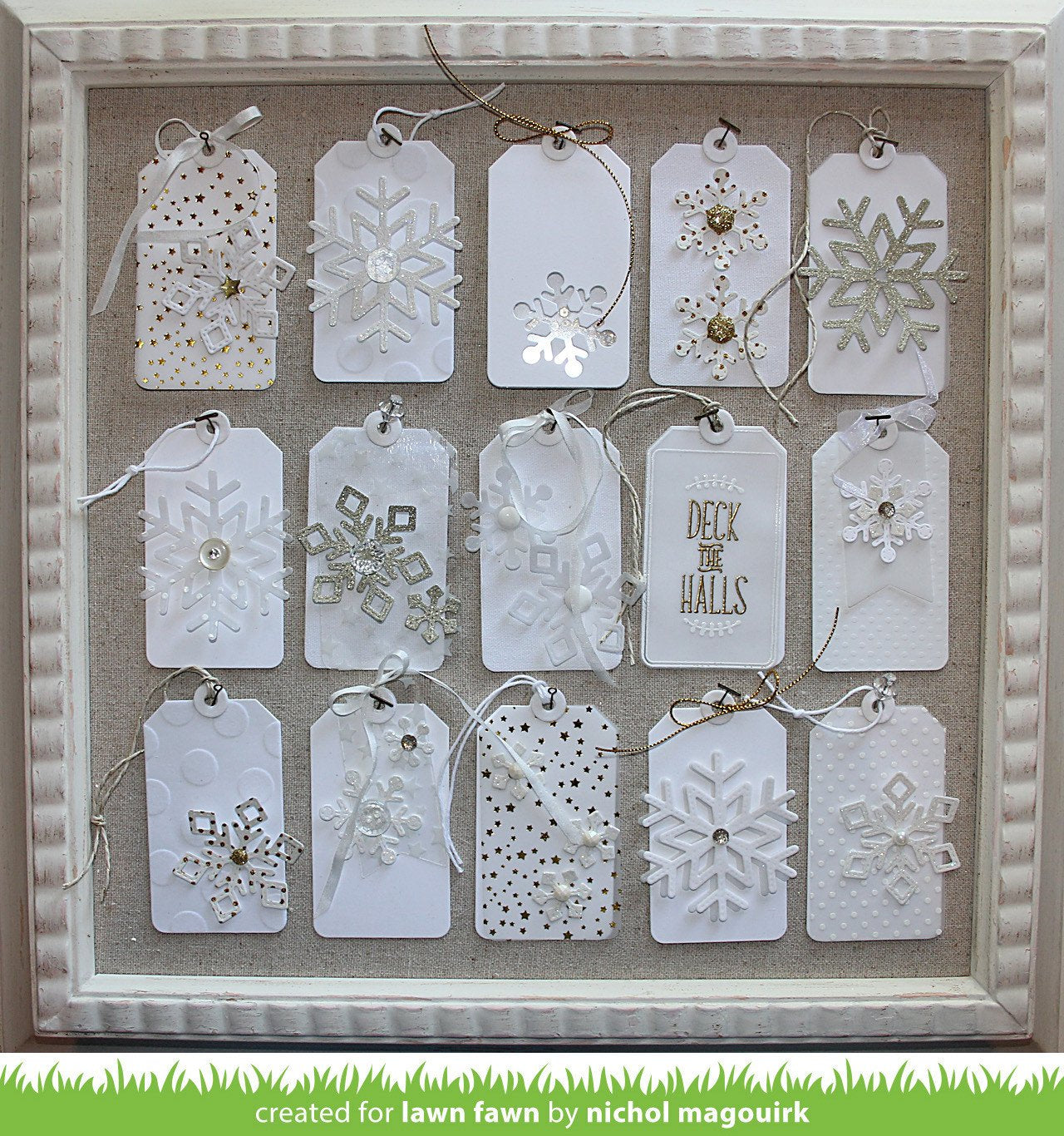 stitched snowflakes