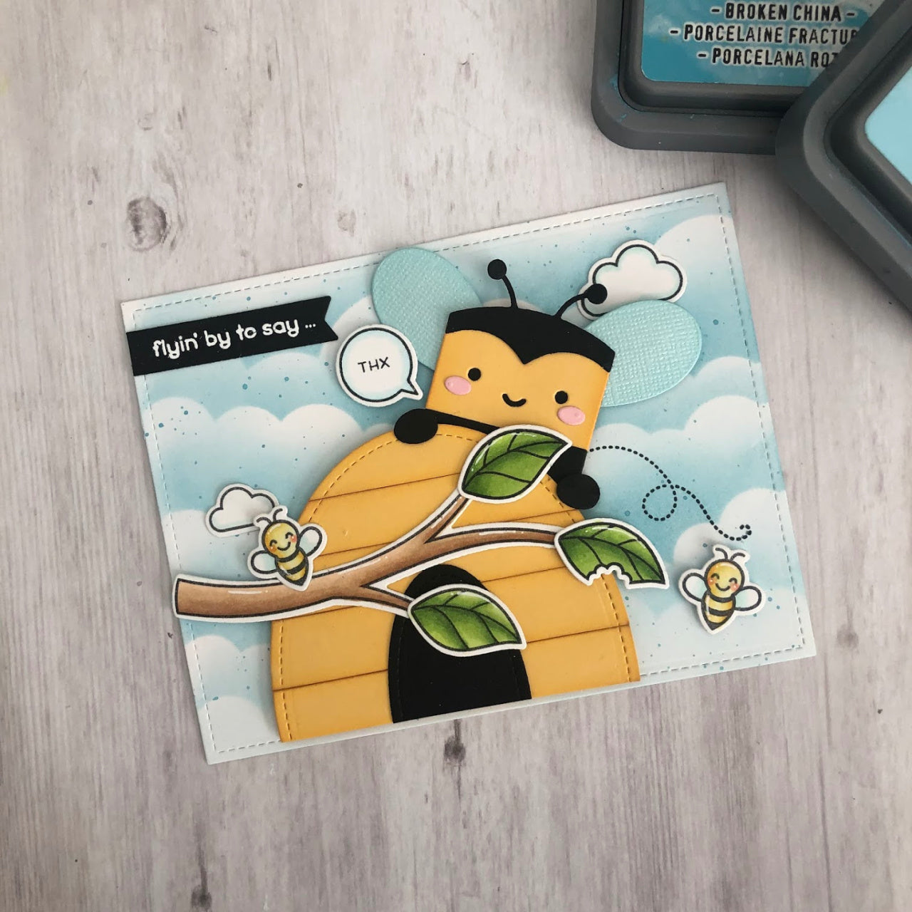 tiny gift box bee add-on