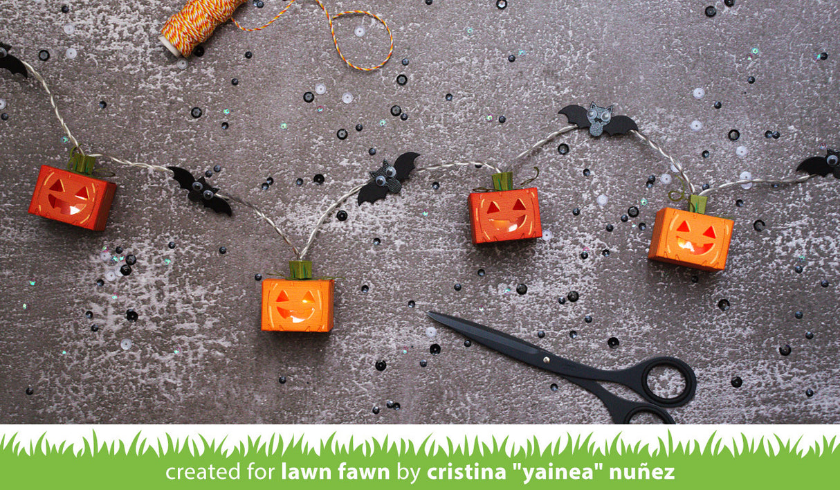 tiny gift box jack-o'-lantern add-on