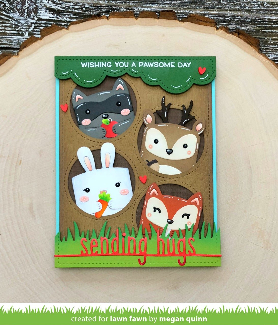 tiny gift box raccoon and fox add-on