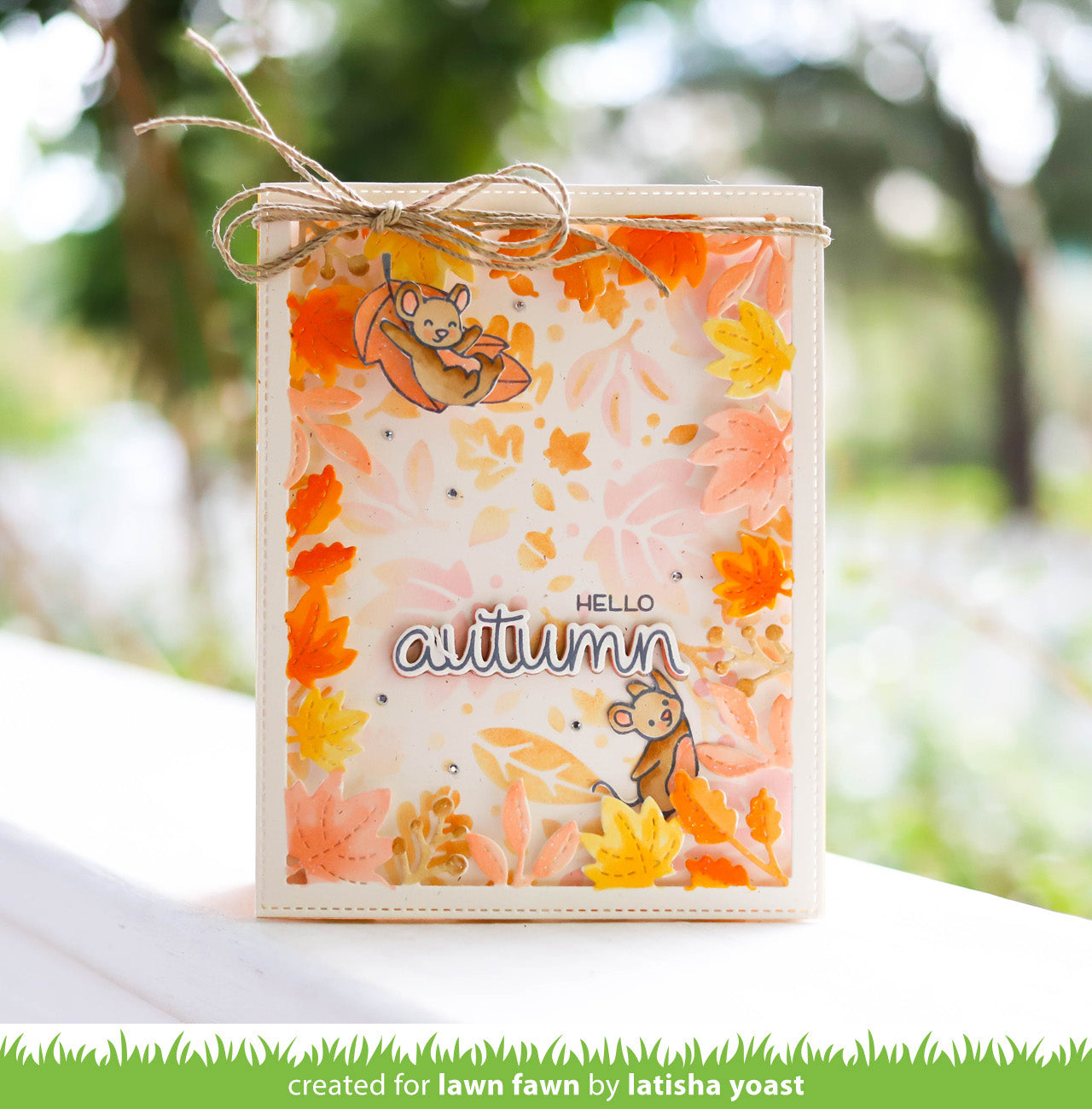 scripty autumn sentiments | Lawn Fawn